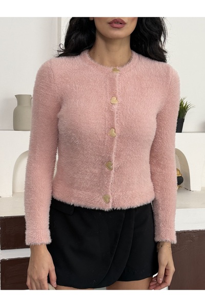 Azda Klap Dügme Detaylı Hırka Model Kodu:815