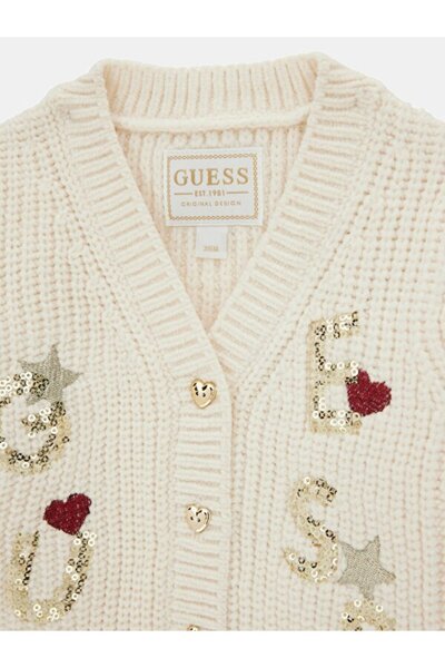 Guess Fancy Kız Çocuk Triko Hırka