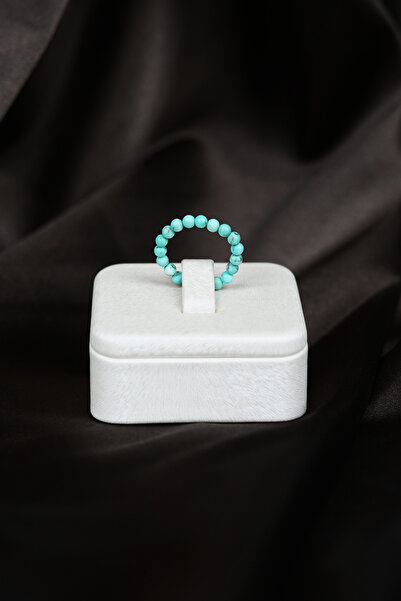 Luna Turquoise Natural Stone Flexible Ring