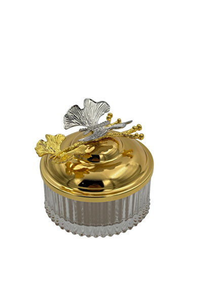 B&D B&D Decorative Date Bowl Glassware with Lid