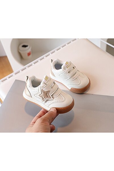 BebeNou Teniși albi pentru fete - Gold Star MDSXZ-P-777-2-P32