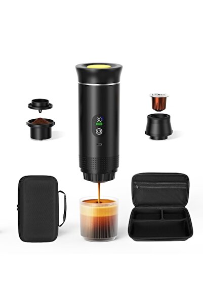 Modern Prime Espresso portabil cu afișaj digital și geantă de transport — Înc...