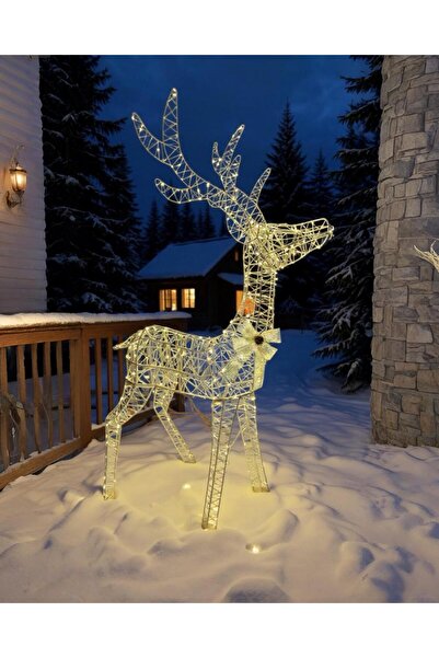 Genel Markalar Yılbaşı Işıklı Led Geyik, 135 cm, 640 LED, Huzur ve Neşe Getirir