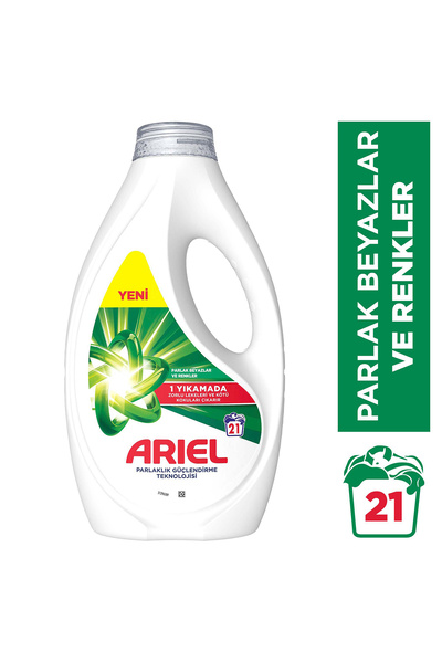 Ariel Sıvı Çamaşır Deterjanı Beyazlar ve Renkliler 21 Yıkama