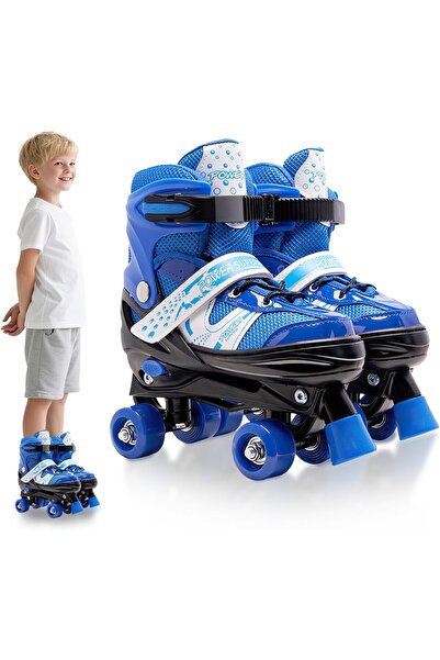 Rovyfota Roller Skates for Kids, Skate 4 Size Adjustable Roller Skates with Light up Wheels for Children