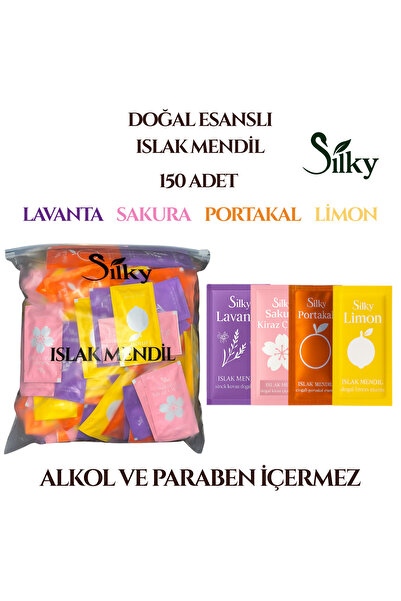 Doğal Esanslı Islak Mendil Serisi – 150’Li Paket
