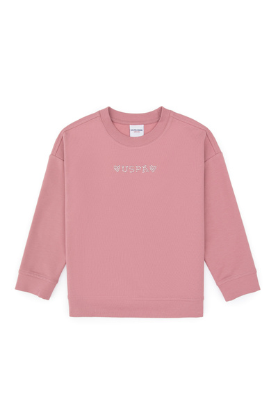 U.S. Polo Assn. Girl's Orchid Crew Neck Sweatshirt 50317960-Vr221