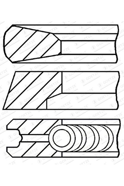 GOETZE ENGINE Set Segmenti Piston Scania Omnilink 2008-2014 Diesel