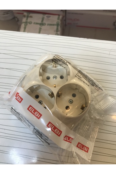 ELBİ SIVA ALTI 3 LÜ TOPRAKLI PRİZ KREM RENK