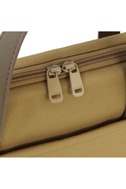 Mack 15.6\\\" Nova Eco Briefcase and Notebook Bag Latte