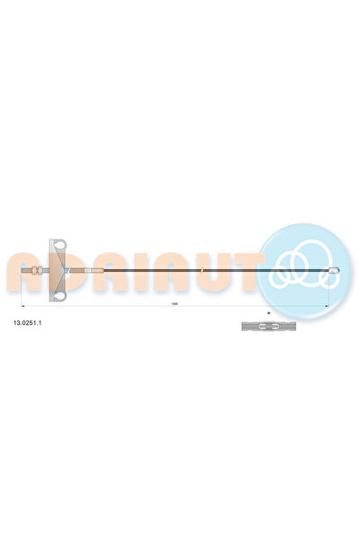 Adriauto Cablu Frana De Parcare Centru Ford Transit Bus/Transit Caroserie/Tra...