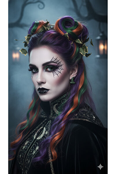 Lu Atelier Midnight Witch Handmade Polymer Clay Earrings – Black Glitter Hat Design