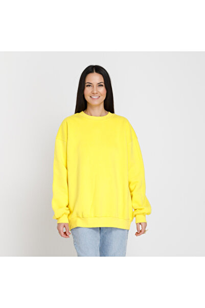 ElectraStore Bluză Din Molton Galben - 190S
