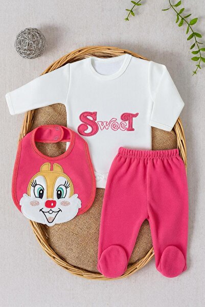 Arı Bebe طقم مكون من قطعتين من الصوف على شكل سنجاب لطيف للفتيات الصغيرات