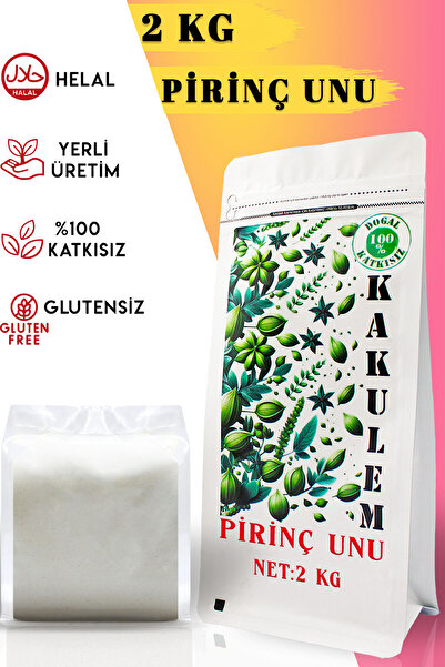 Kakulem GLUTENSİZ SERTİFİKALI Katkısız Bebek Pirinç Unu 2 KG