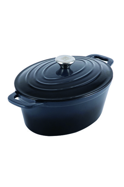 Carl Schmidt Sohn Koch Systeme Grey enameled cast iron roaster pot 4 L, 27.5 x 21 x 11 cm