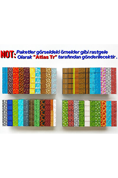 ABS Minecraft Manyetik Bloklar - 100 Parça Eğitici Set 3+Yaş Zeka Geliştirici Oyuncaklar.