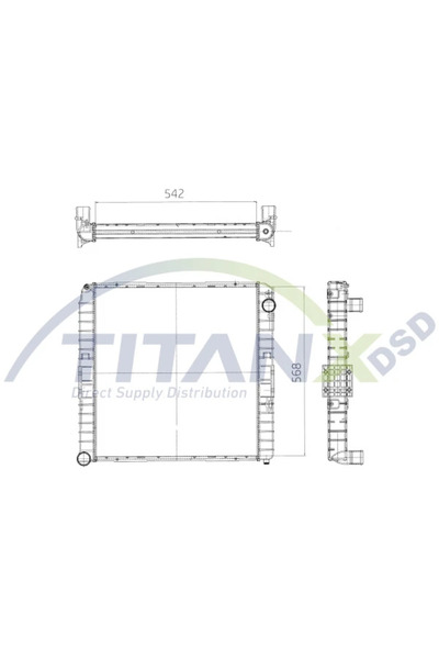TitanX Radiator Racire Motor Iveco Eurocargo 1-3