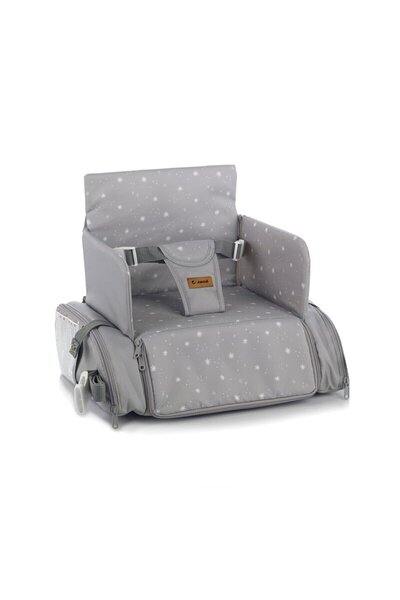 Jane Φορητή καρέκλα φαγητού, Booster, Jane, Avant, Μετατρέψιμη σε τσάντα, 6-36 μηνών, Ανοιχτό γκρι
