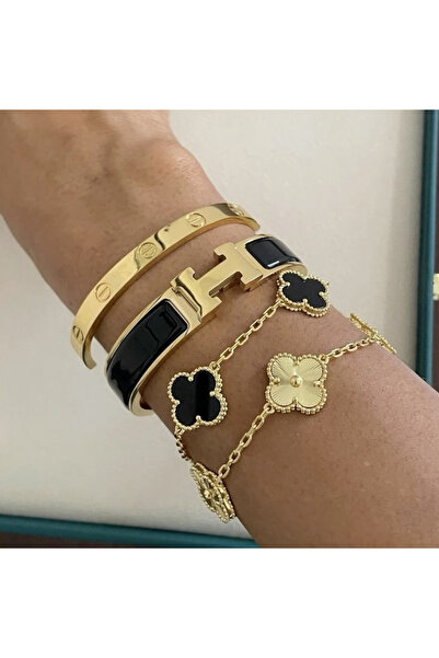 ElectraStore Set 4 Brățări Hermina Luxury Gold - C2984