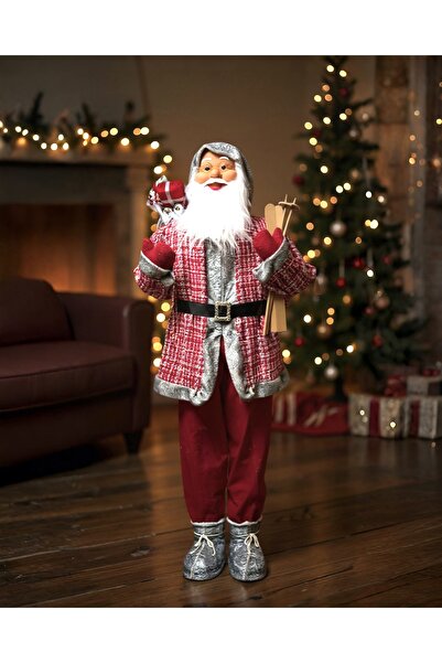 PARTİ SEPETİ Yılbaşı Noel Baba 150 cm Dekoratif Süs