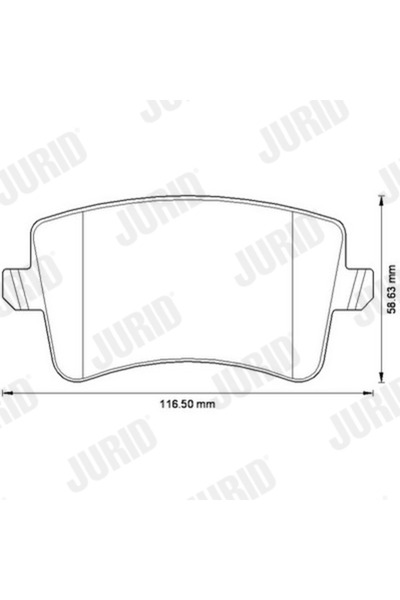 Jurid Set Placute Frana Frana Disc Audi A4 Allroad B8/A4 B8/A5 2007-2017