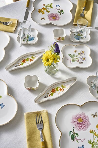 Karaca Stream Bone Aline 34 Parça 6 Kişilik Kahvaltı Takımı