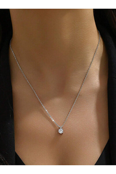 Inovius Colier argintiu cu talisman cristal- 35111