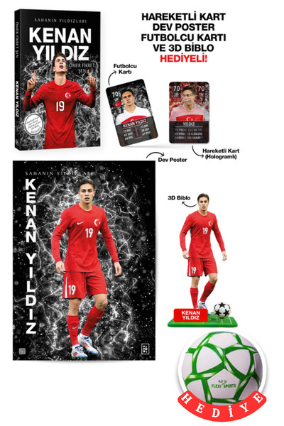 Parodi Yayınları Sahanın Yıldızları Kenan Yıldız ( Biblo Poster Kart ve Futbol Topu Hediyeli)