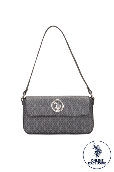 U.S. Polo Assn. Black-Black Women's Shoulder Bag Us8579