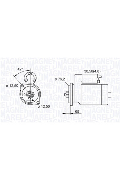 MAGNETI MARELLI Starter Audi A3/Tt Dodge Ram 3500 Pick-Up