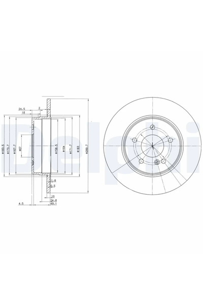 DELPHİ Disc Frana Mercedes-Benz C-Class/Clk/E-Class