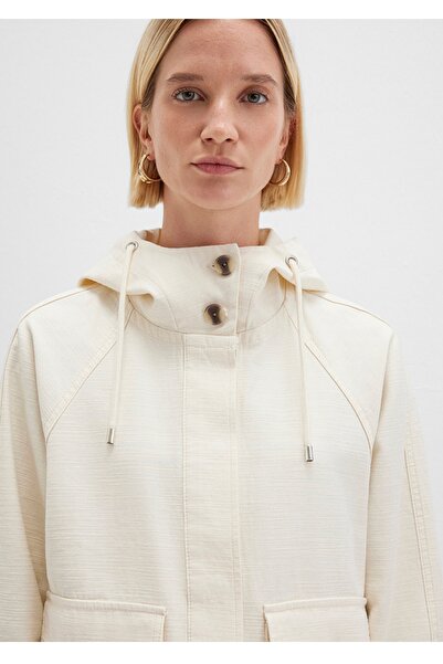 Mavi Hooded Oversiz (Wide Cut) 100% Cotton Jacket