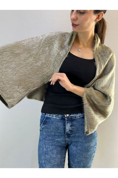 Gönülden Tasarım Soft Angora Bolero Women Shawl