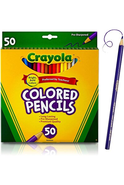 Crayola أقلام ملونة 50 لونًا