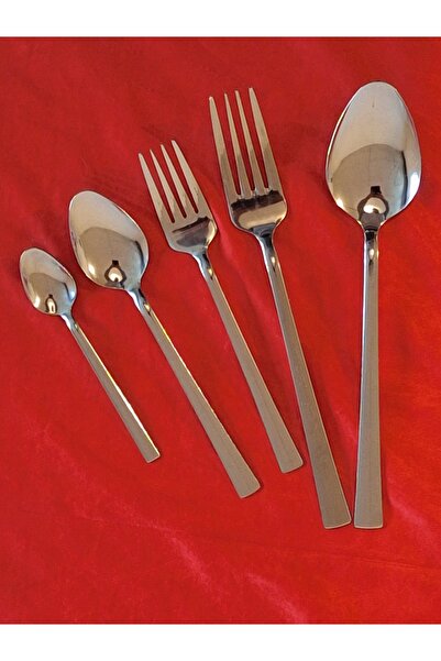 EMPA A V M 1 Piece of 2mm 20cm Dessert Spoon and Dessert Fork, 1 Piece of 2mm 16cm Dessert Spoon and Dessert Fork, 1 Piece. Tea Spoon