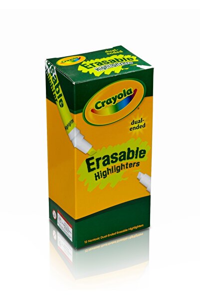 Crayola أقلام تمييز قابلة للمسح ذات طرفين، 12 قطعة