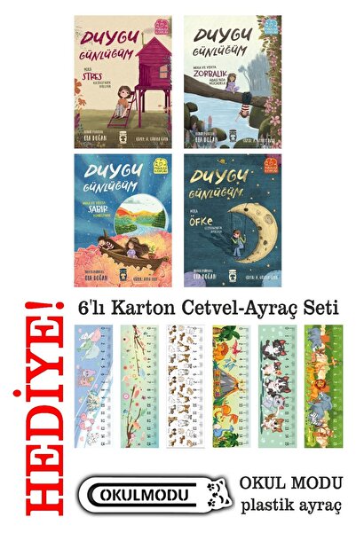Timaş Çocuk 2. 3. Sınıf Okuma Seti 4 Kitap Duygu Günlüğüm Serisi (240 Sayfa)