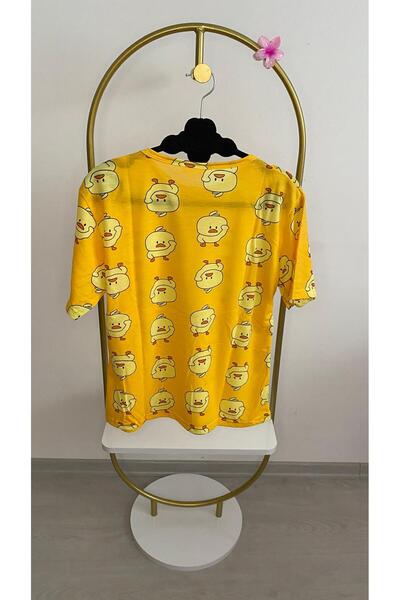 cavlak Civciv alt uzun üst kısa kollu pijama takımı