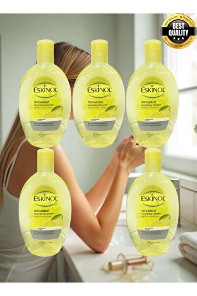 Eskinol 5 قطع منظف للوجه بالليمون 225 مل
