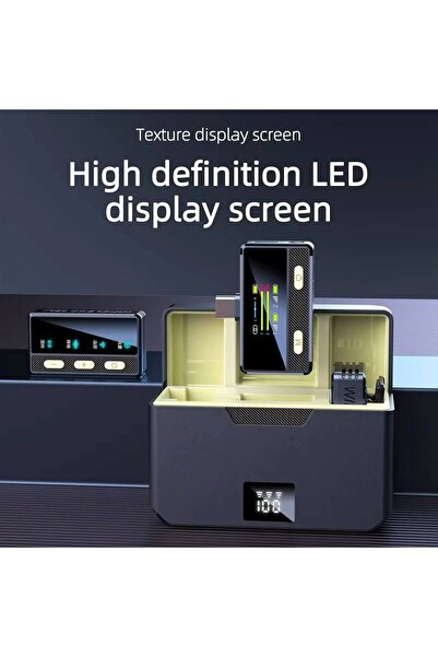 Generic Wireless Lavalier Mic w/ Noise Cancelling & Case For iPhone & Type-C Pro Vlogging Audio