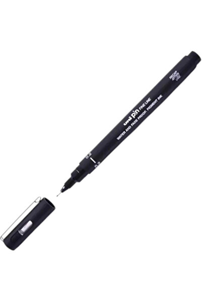 UNİ-BALL Uniball pin (0.2) fine line acrylic tip pen black (3 pieces)