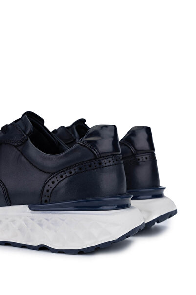 Tamer Tanca Erkek Hakiki Deri Lacivert Sneakers & Spor Ayakkabı