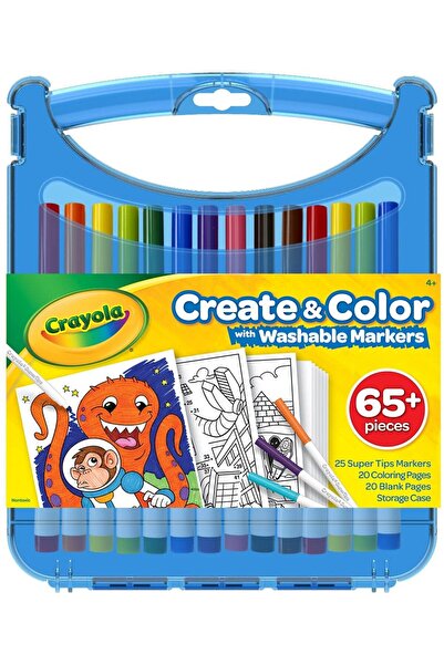 Crayola Create & Color with Washable Markers Kit 65 pc