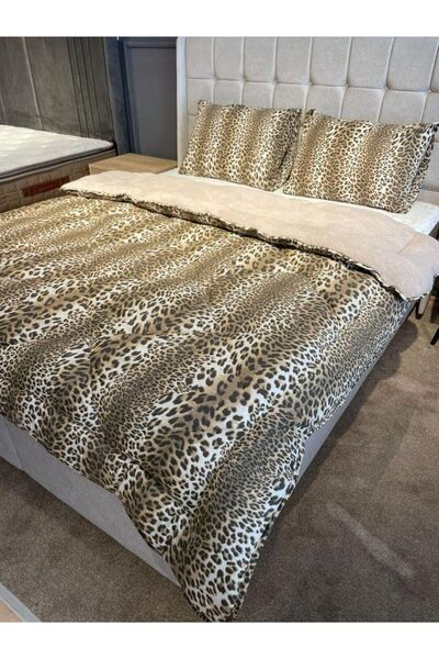 sternen glanz Veloria Cotton Double-Sided Patterned Double Quilt Pillowcase Set / Sleep Set