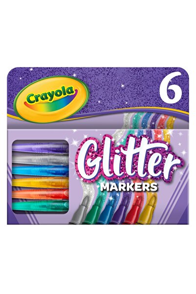 Crayola Glitter Markers 6 Pieces