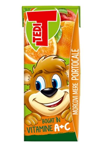 TEDİ Suc De Portocale-Morcov-Mar 3 x 0.2L