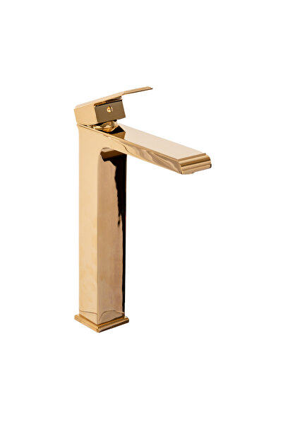 Trendy's Μπαταρία νιπτήρα, τοποθέτηση σε πάγκο, δίπλα στον νεροχύτη, χρυσή