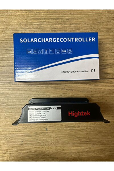 Hightek 30a Solar Güneş Paneli Akü Şarj Kontrol Cihazı Regülatörü 30amper
