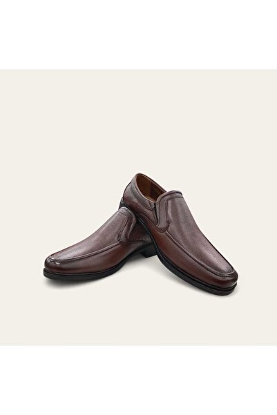 iskarpino Brown Genuine Leather Classic Men's Casual Shoes